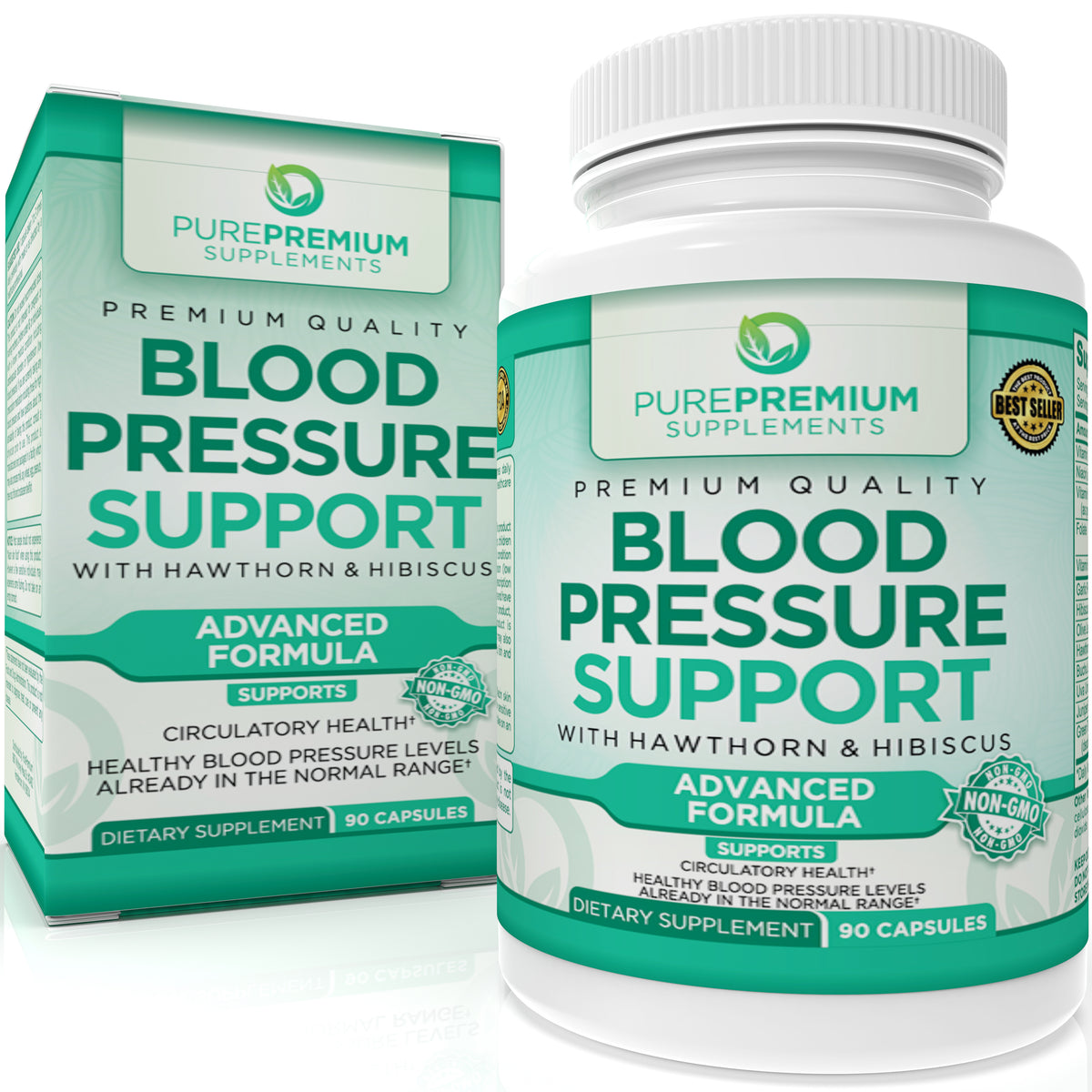 Taoters Blood Pressure Support Supplement – 120 Capsules – Heart Health & Immune Support