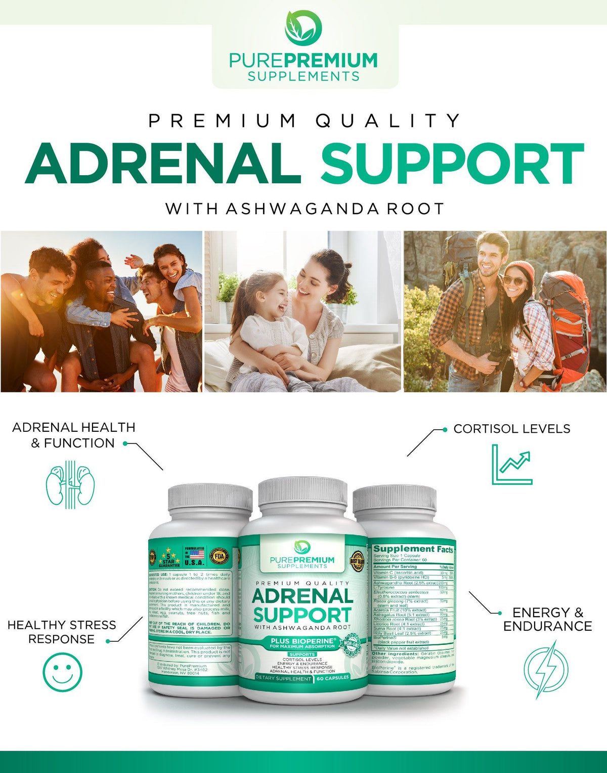 Premium Adrenal Support Supplement