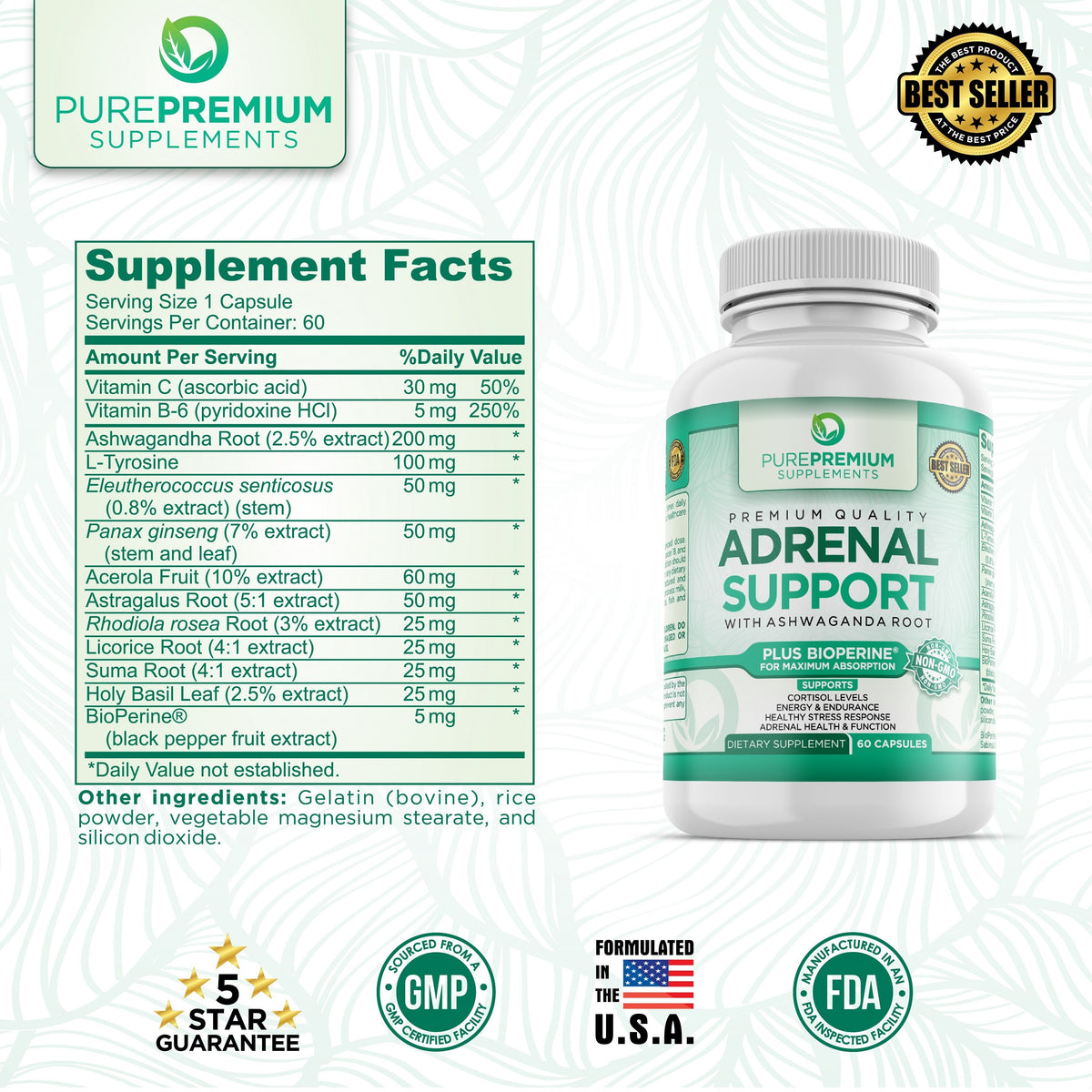 Premium Adrenal Support Supplement
