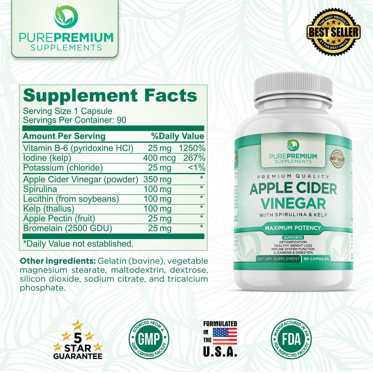 Premium Apple Cider Vinegar Supplement