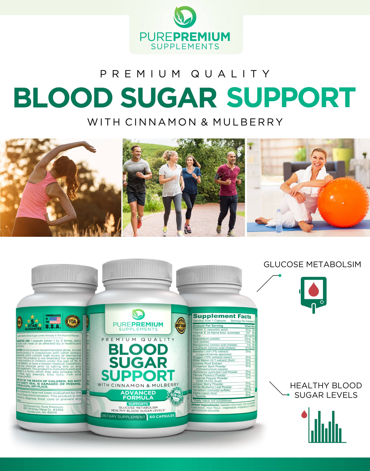 Premium Blood Sugar Support Supplement