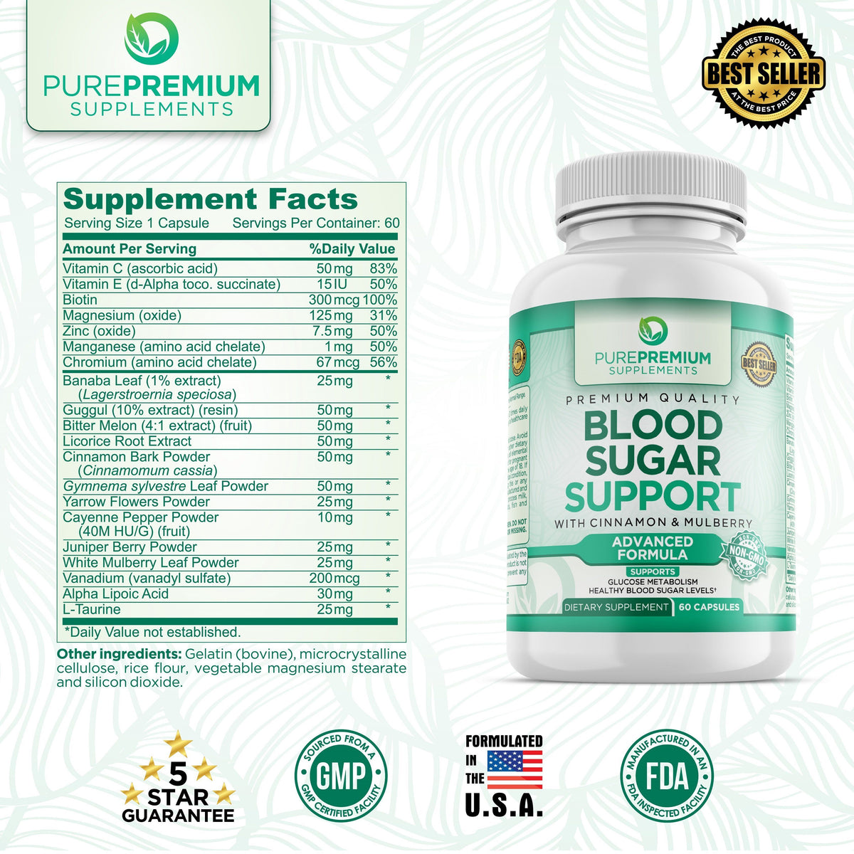 Premium Blood Sugar Support Supplement