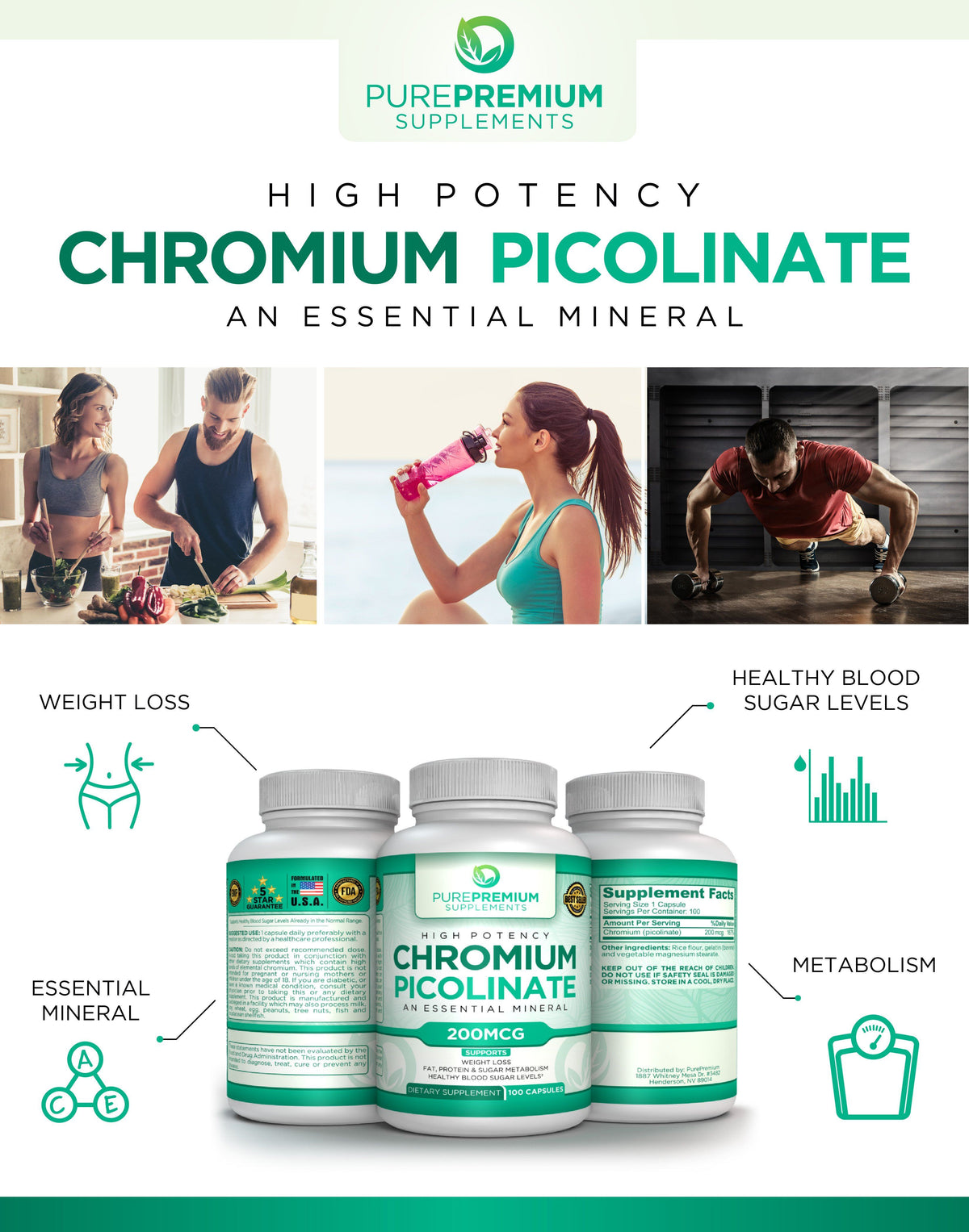 Premium Chromium Picolinate Supplement