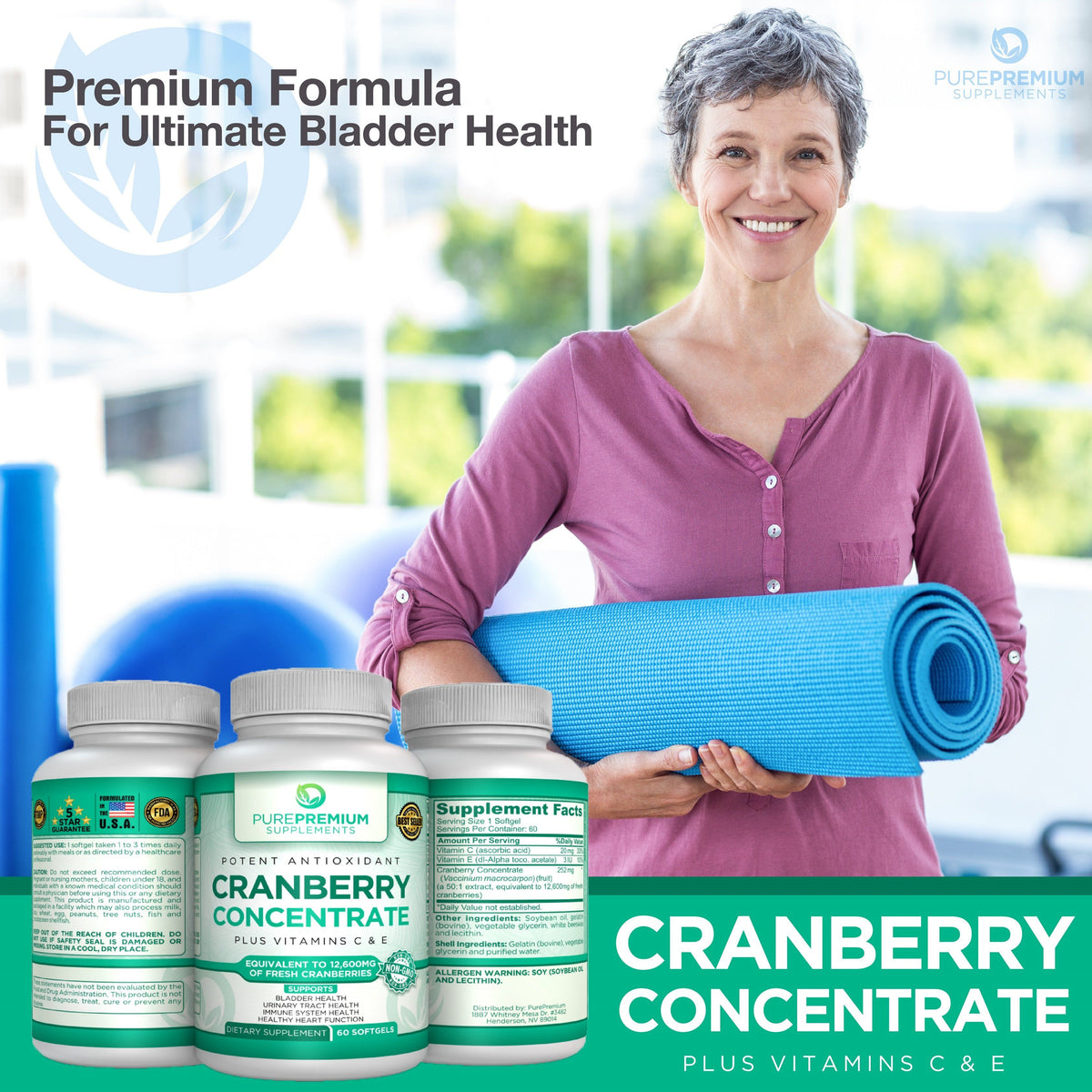 Premium Cranberry Concentrate Supplement