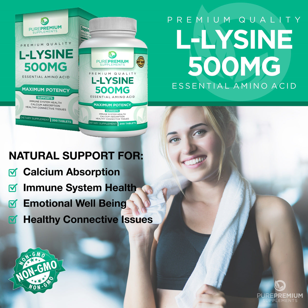 Premium L-Lysine 500mg