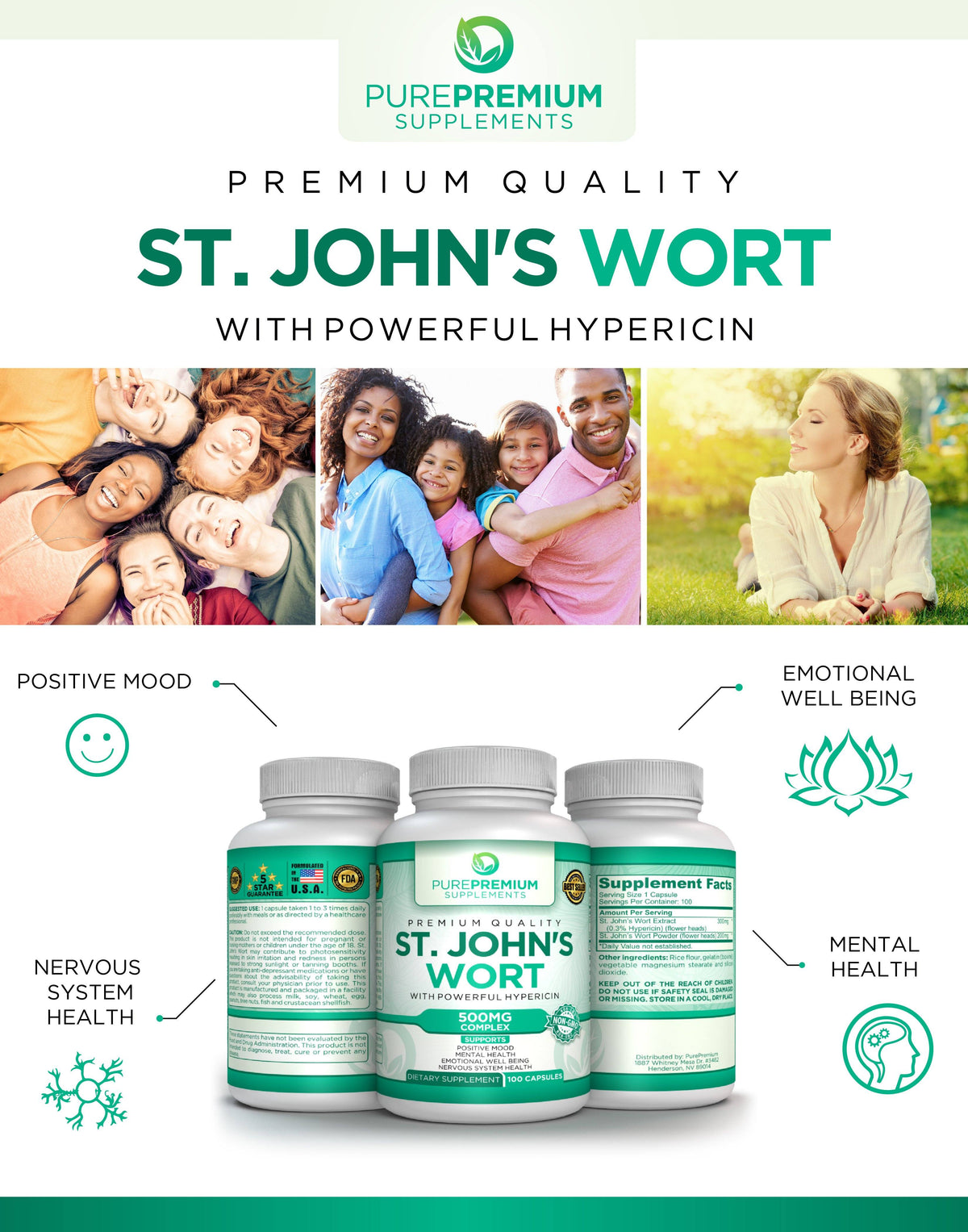 Premium St John’s Wort Supplement