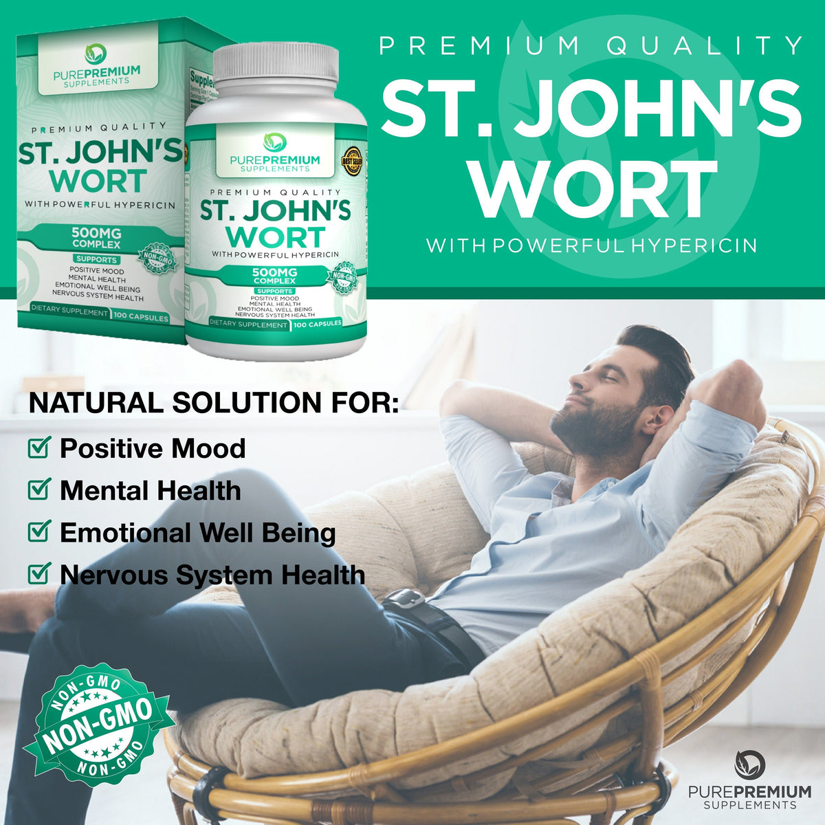 Premium St John’s Wort Supplement