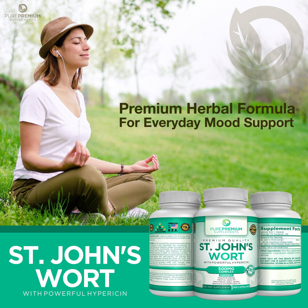 Premium St John’s Wort Supplement