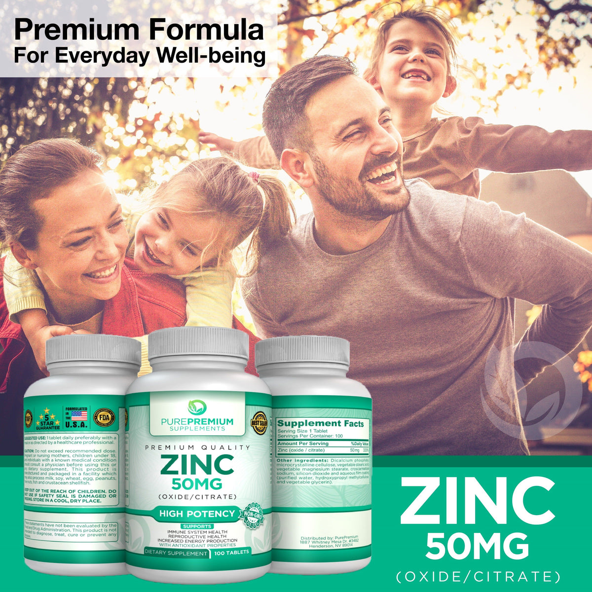 Premium Zinc Oxide/Citrate Supplement